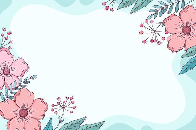 Free vector floral background design