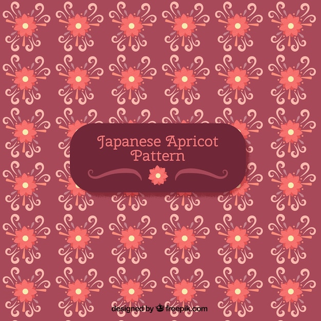 Floral background in japanese style