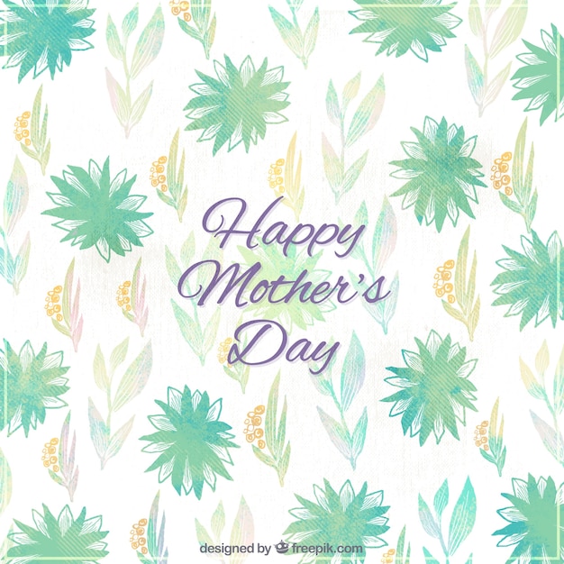 Free vector floral background for mother's day