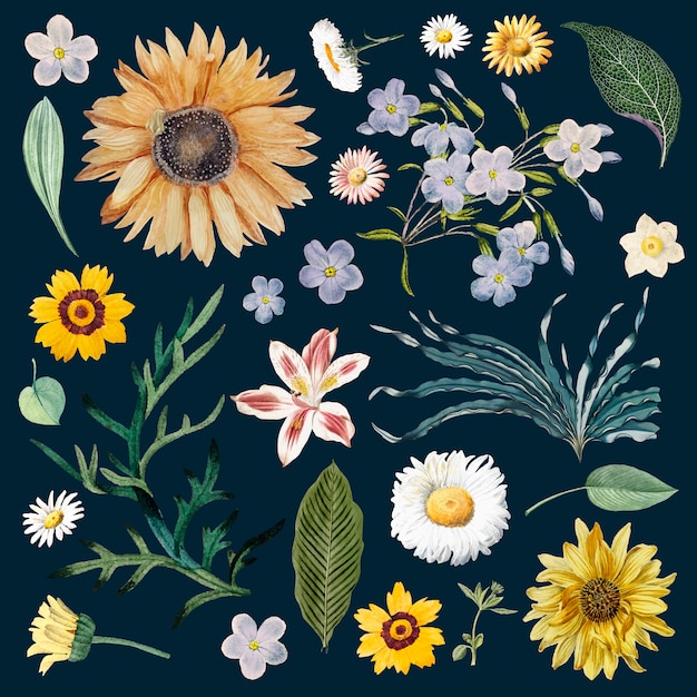 Floral background pattern