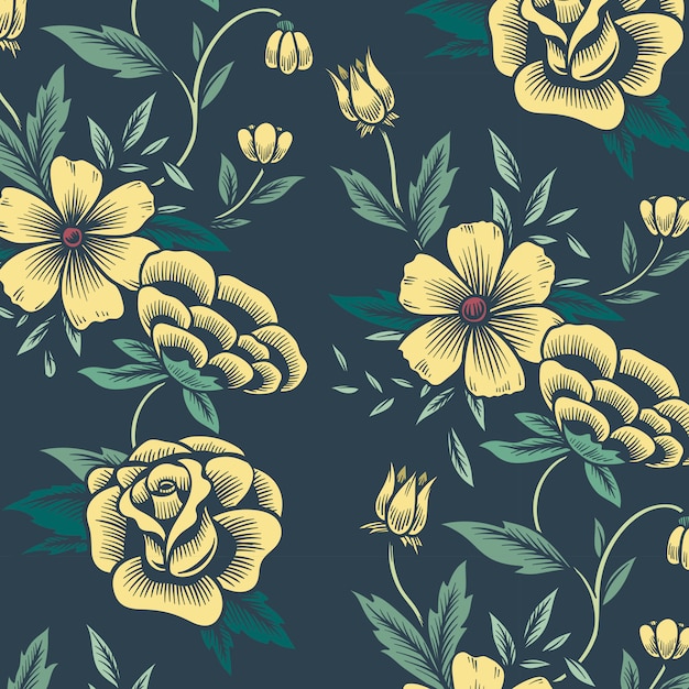 Floral background pattern