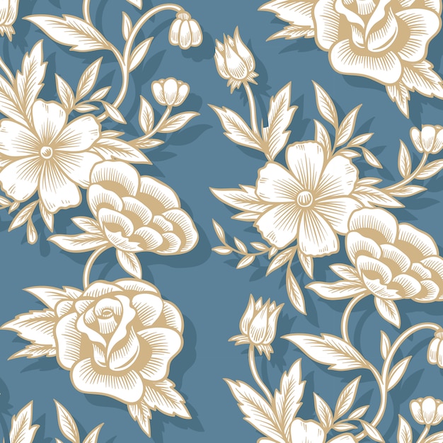 Free vector floral background pattern