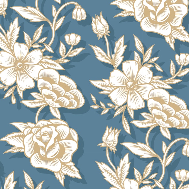 Free vector floral background pattern