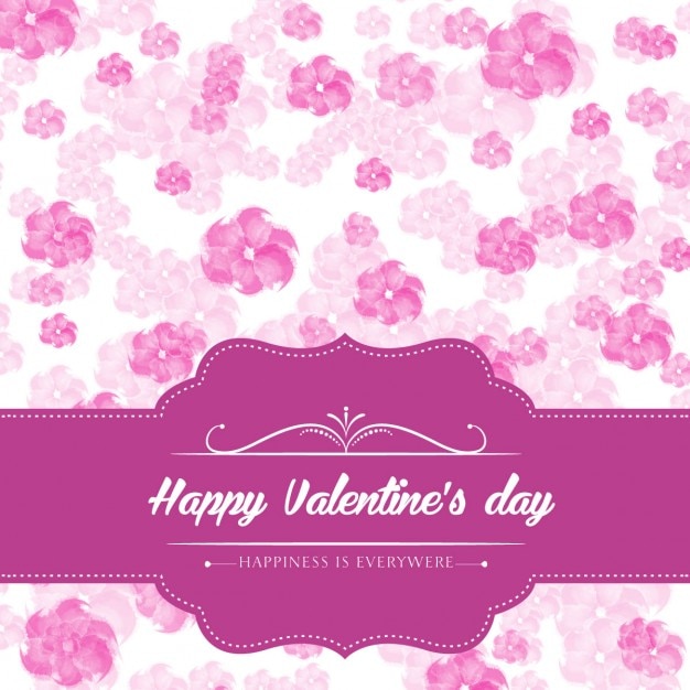 Free vector floral background for valentine