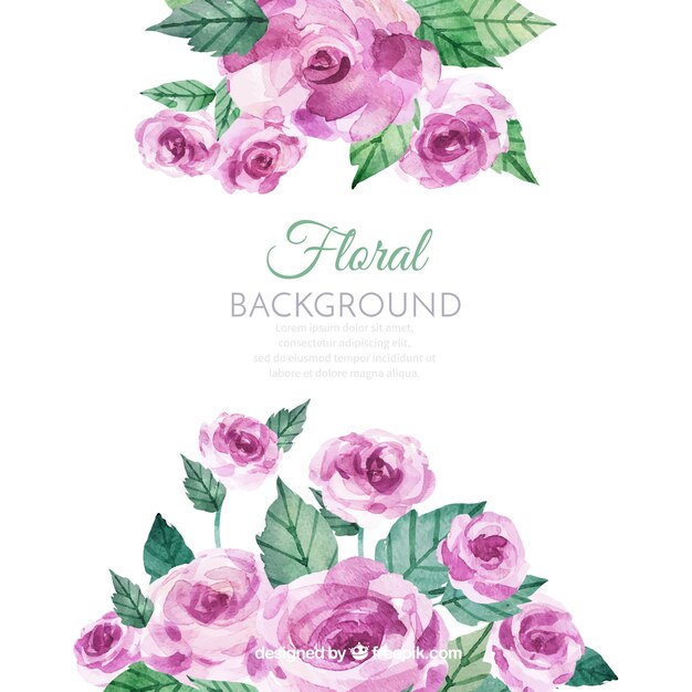 Floral background with different species