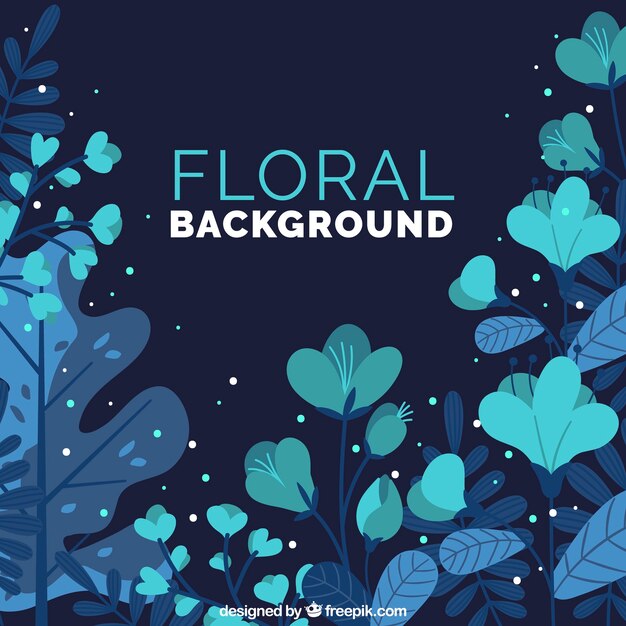 Floral background with different species