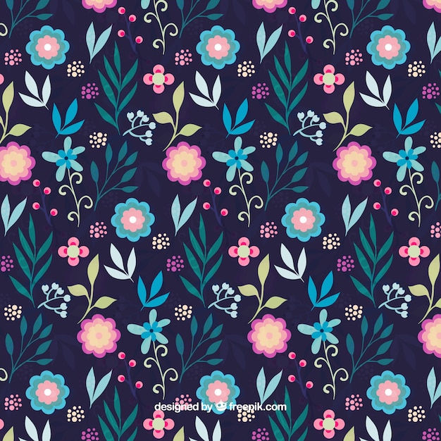 Floral background with different species