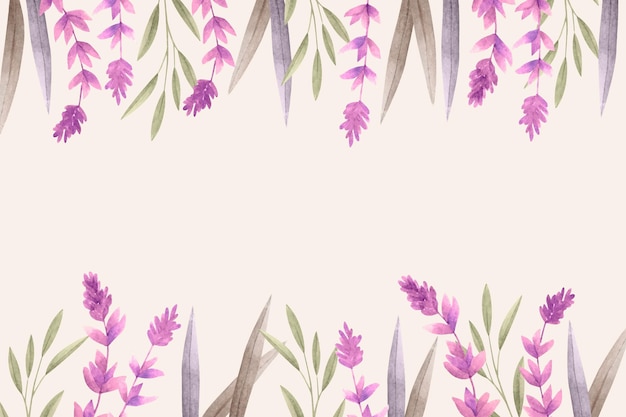 Free vector floral background with empty space