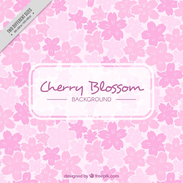 Floral background with flowers in pink tones