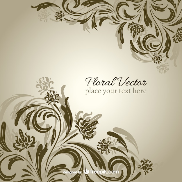 Free vector floral background