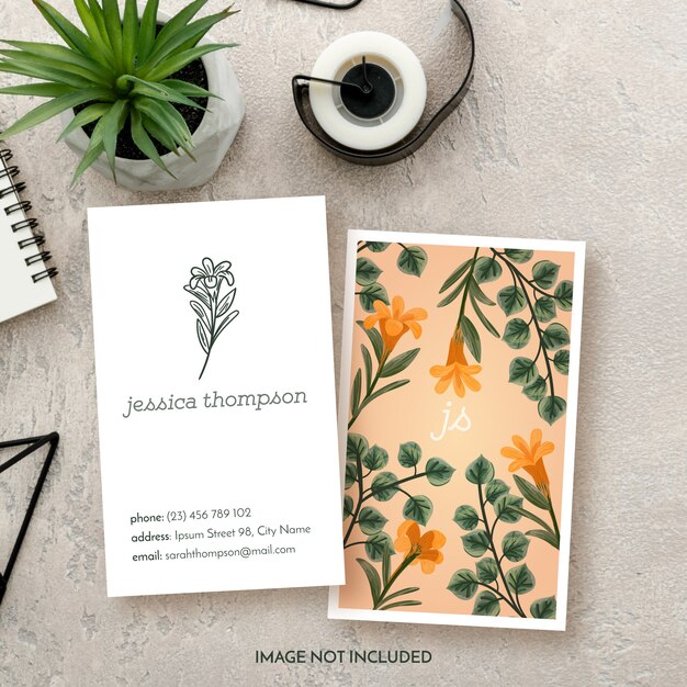 floral business floral business card