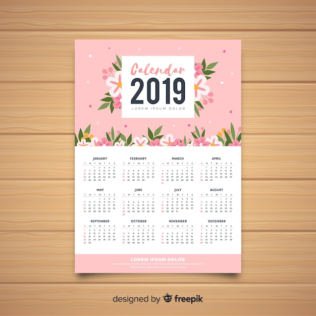 Floral calendar 2019