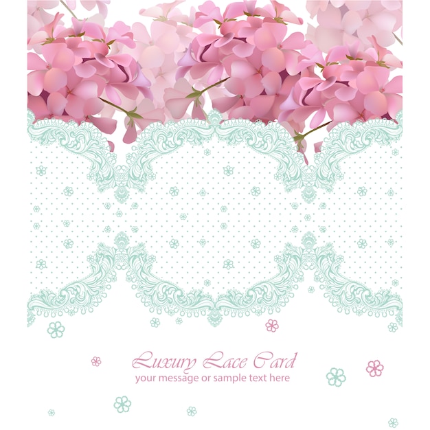 Floral card template