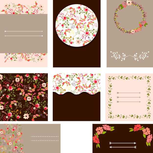 Floral cards collection