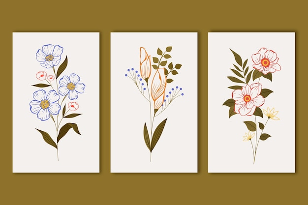 Floral cards collection