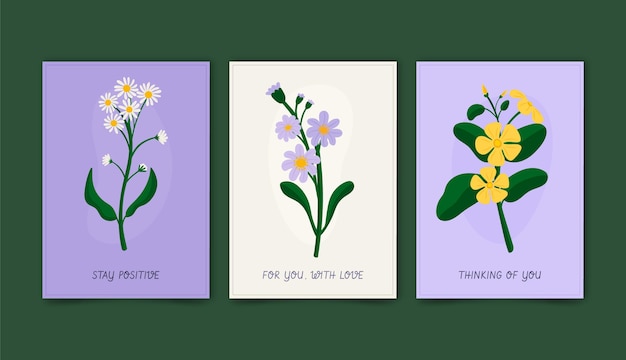 Floral cards collection