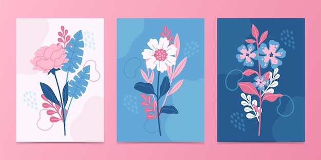 Коллекция цветочных открыток