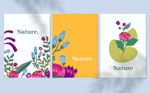 Floral cards collection