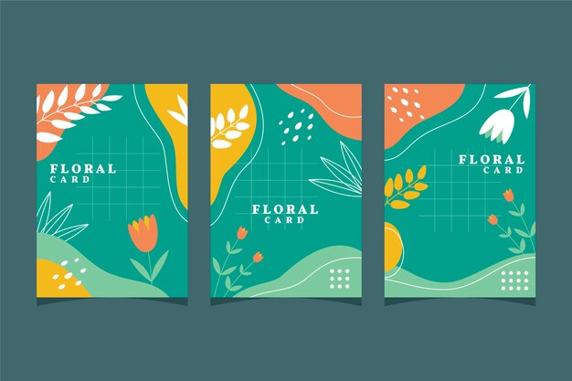 Floral cards collection