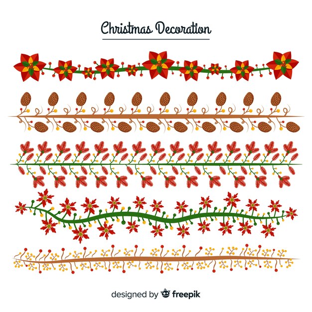  floral christmas border