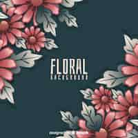 Free vector floral corner background