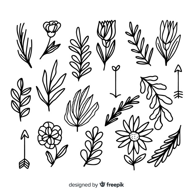 Floral decoration elements