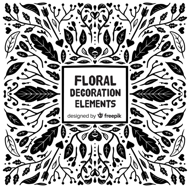 Floral decoration elements