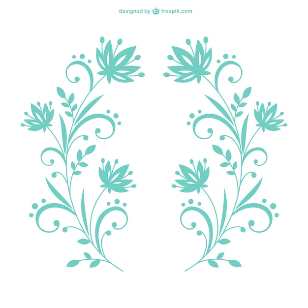 Floral decorative elements