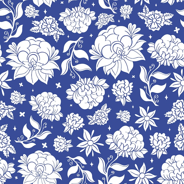 Free vector floral decorative pattern