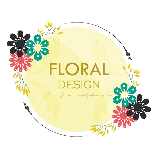 Free vector floral design background