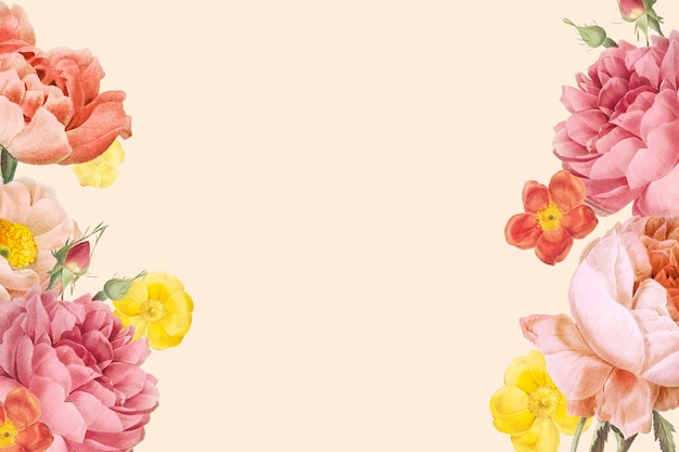 Free Vector floral design background