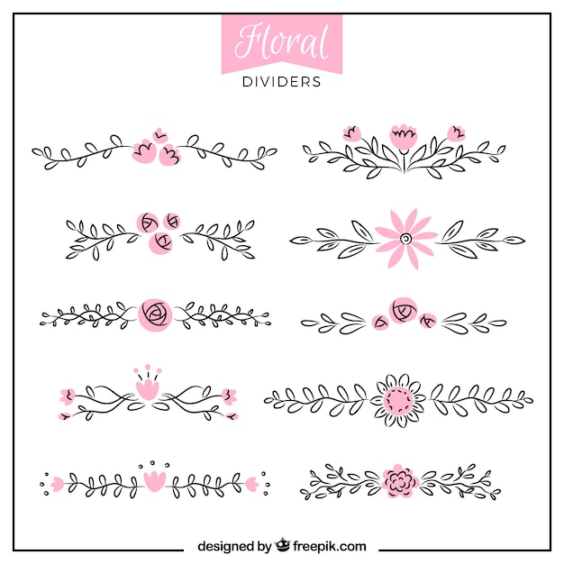 Floral divider collection