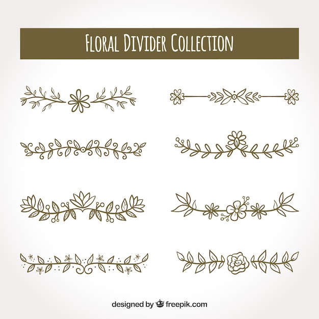 Floral divider collection