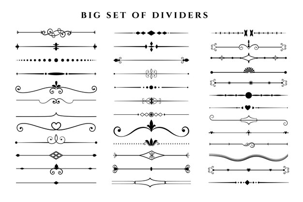 Мега коллекция элементов декора цветочных разделителей
