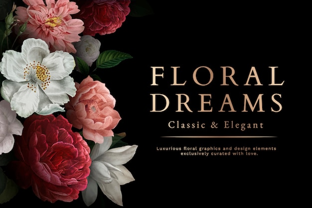 Floral dreams card