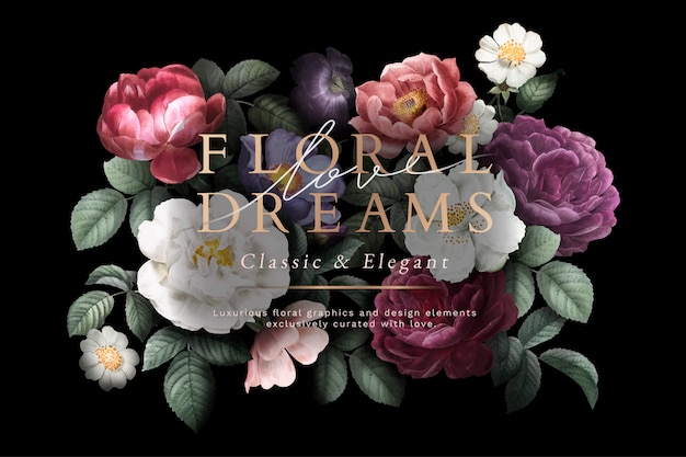 Floral dreams card