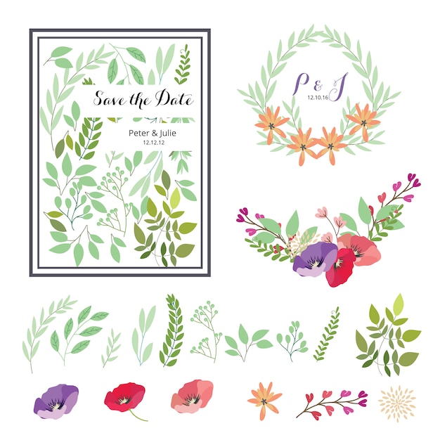 Download Free Floral Elements For Weddings Svg Dxf Eps Png Cut Files Vectors Photos And Psd Files Free Download