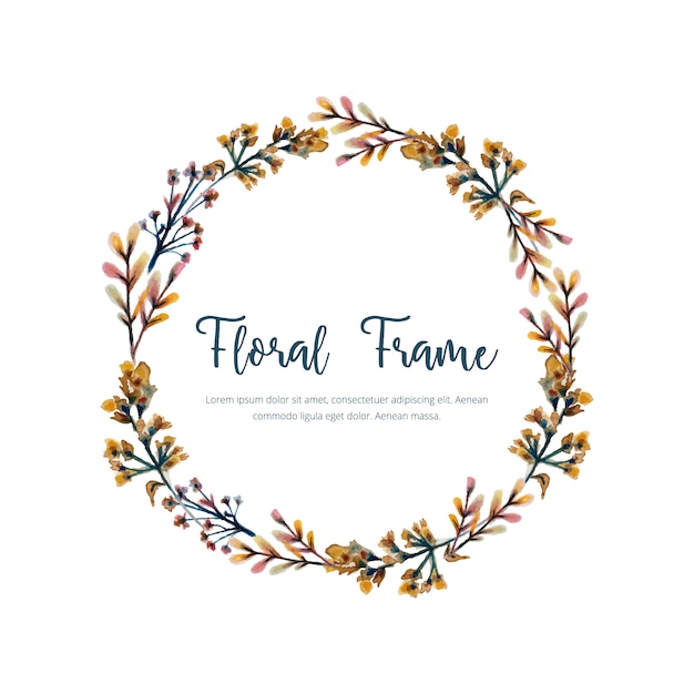 Free vector floral frame background