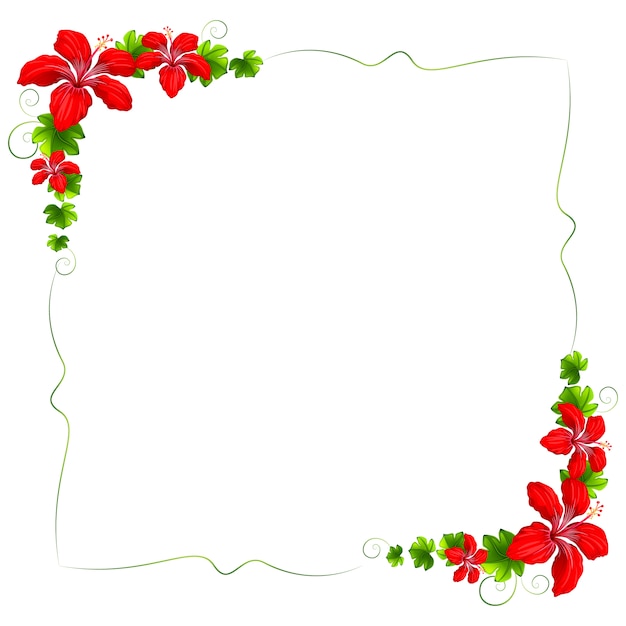 Free vector floral frame background