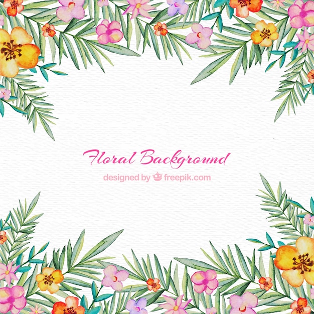 Free vector floral frame background