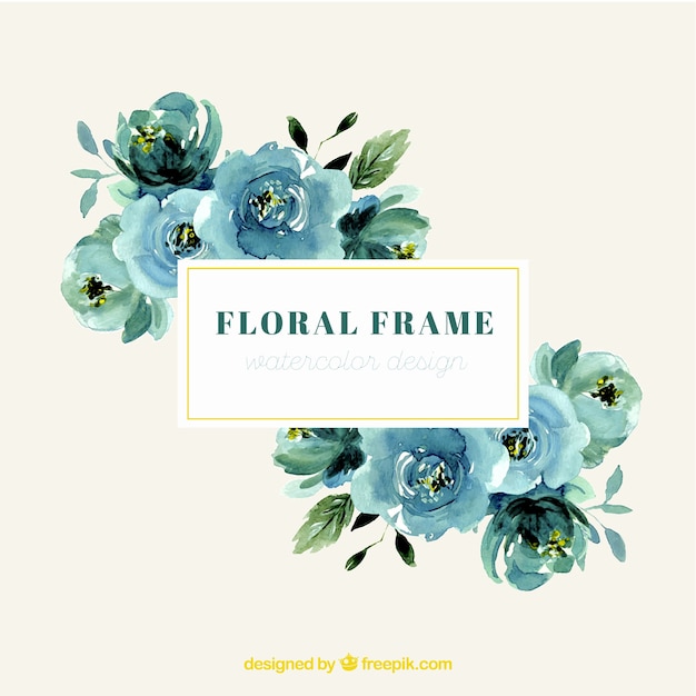 Free vector floral frame background