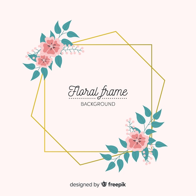 Floral frame background