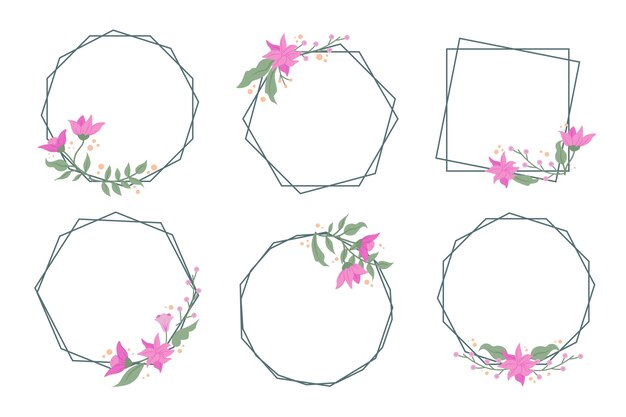 Floral frame collection