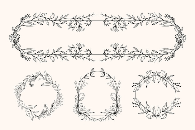 Floral frame collection