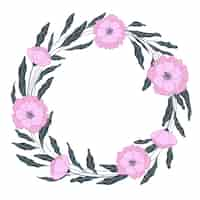 Free vector floral frame design template