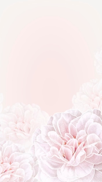 Free vector floral frame mobile phone background