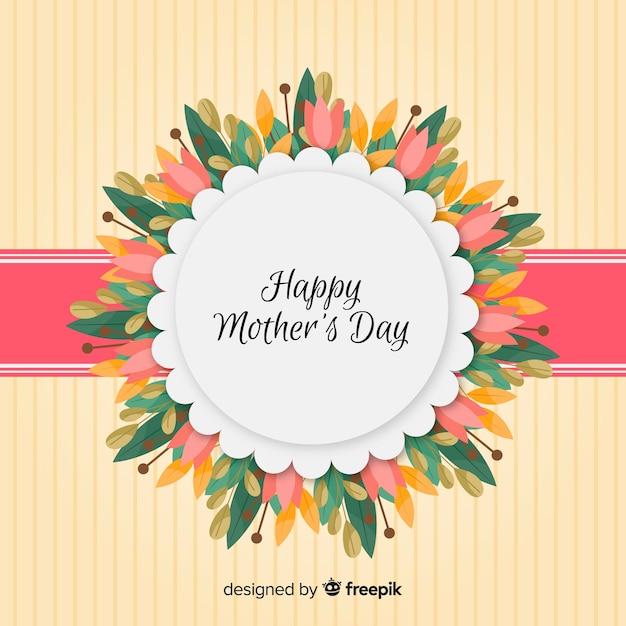 Floral frame mother's day background