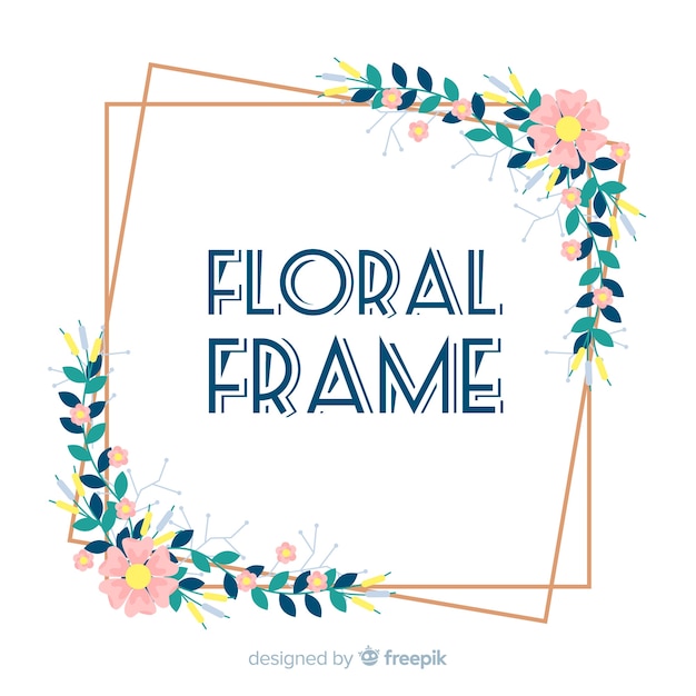 Free vector floral frame