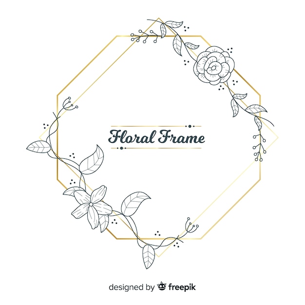 Free vector floral frame