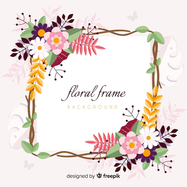 Floral frame